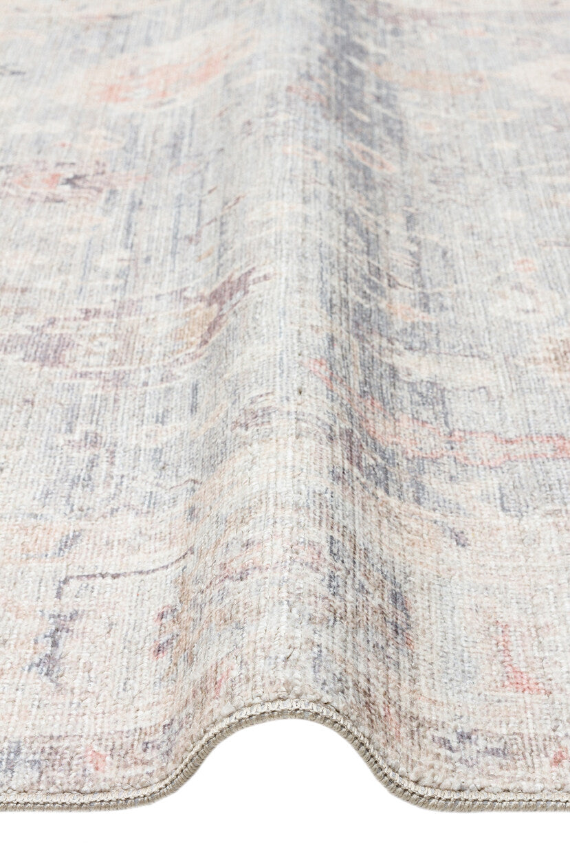 Grace GRC 02 SKY - Pastel Tonlu Vintage Desenli Klasik Hav Vermeyen Halı
