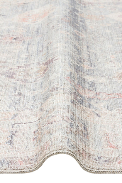Grace GRC 02 SKY - Pastel Tonlu Vintage Desenli Klasik Hav Vermeyen Halı