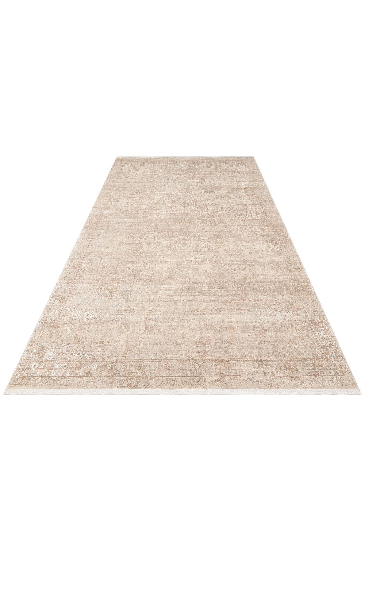 FRESCO XW FS 31 Krem - Işıltılı Dokuma Bambu Viskon Salon Halısı