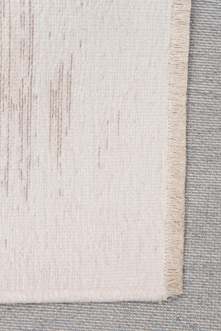 Liza LIZ 04 Beyaz XW - Düz Pamuk Dokulu Kilim Kaymaz Tabanlı, Yıkanabilir, Uzun Ömürlü Kilim