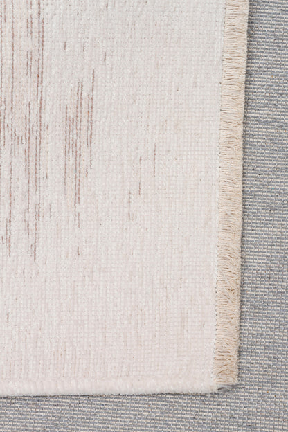 Liza LIZ 04 Beyaz XW - Düz Pamuk Dokulu Kilim Kaymaz Tabanlı, Yıkanabilir, Uzun Ömürlü Kilim