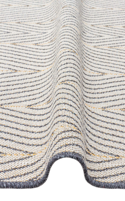 PNM 06 GREY  - PANAMA - Natural Yıkanabilir Kaymaz Tabanlı Tok Dokuma Kilim