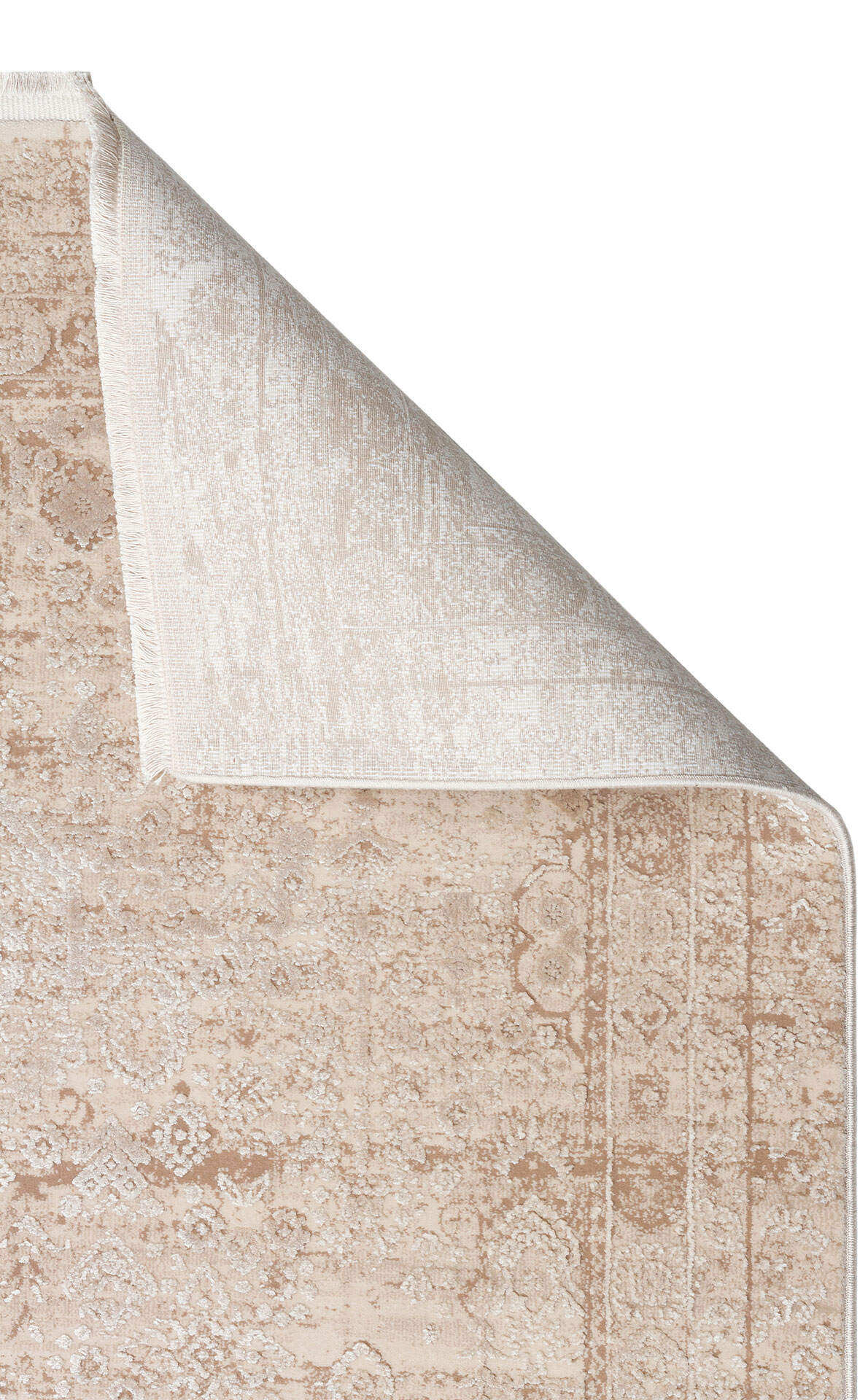 FRESCO XW FS 31 Krem - Işıltılı Dokuma Bambu Viskon Salon Halısı