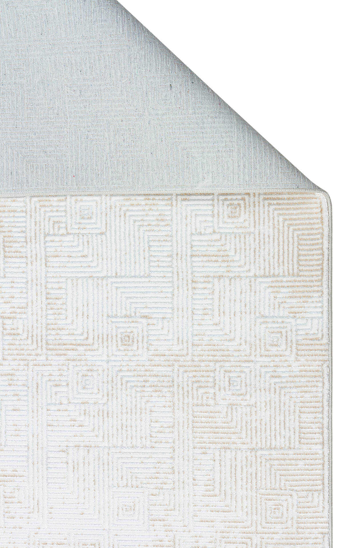 ST 109 CREAM BEIGE  - SATEEN - Yıkanabilir Kaymaz Tabanlı Hav Vermez Sık Dokuma Modern Halı