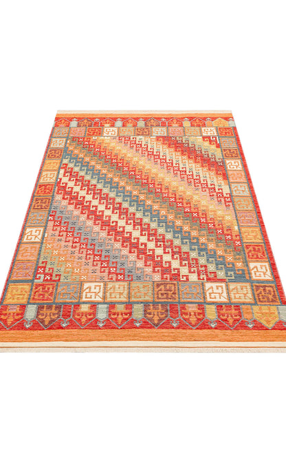 Nomad NMD 11 Toprak - Çift Taraflı Yıkanabilir Kilim | Otantik Kilim