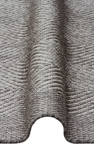Mono MNO 02 Gri -Yıkanabilir Kaymaz Kilim Halı