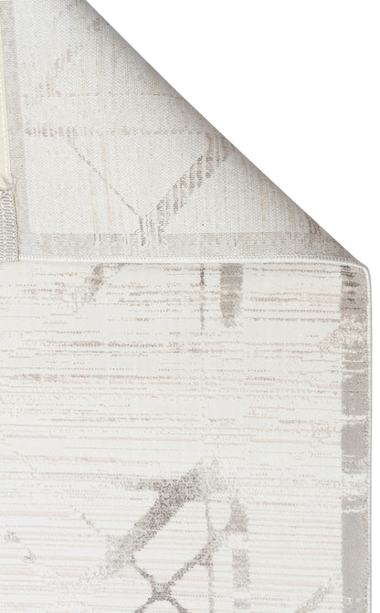 Padona PDN 02 Krem Gri - Extra Yumuşak Dokulu Sık Dokuma Modern Eskitme Desenli Halı