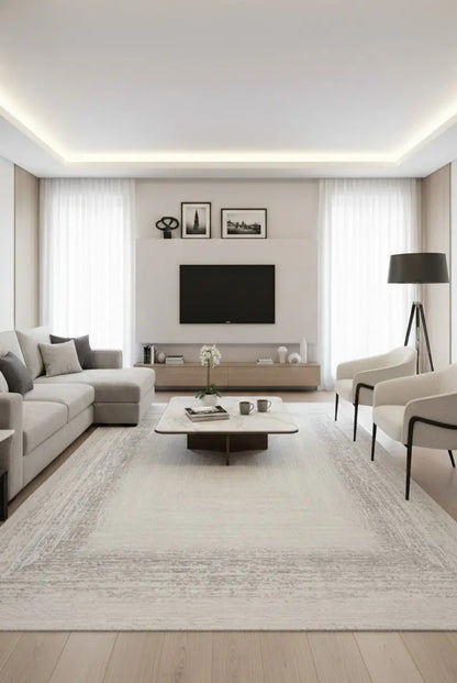 Arden 72484-61 Modern Desenli Gri Akrilik Makine Halısı