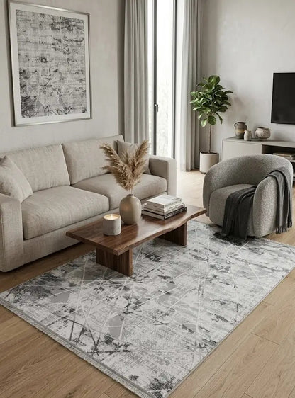 Markiz 1093 Gri Modern Halı – Sade Tasarım, Yumuşak Doku ve Dayanıklı Yapı