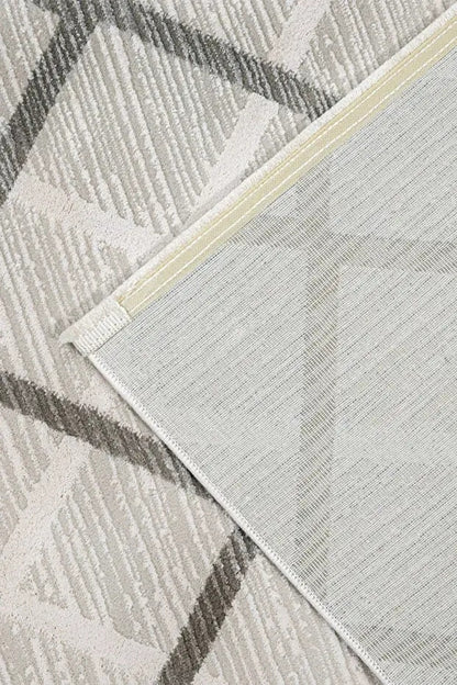 Moda 1097 Gri Minimal ve Modern Tasarımlı Oturma Odası Halısı