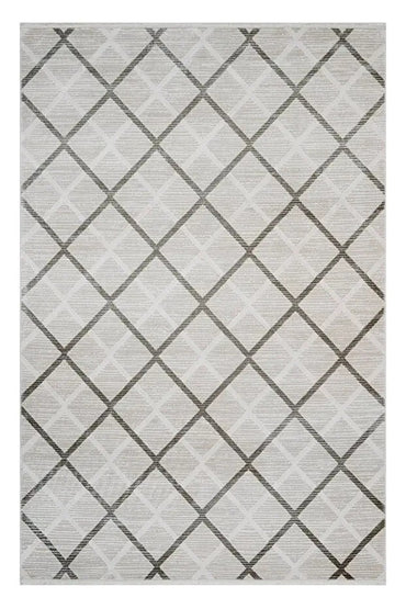 Moda 1097 Gri Minimal ve Modern Tasarımlı Oturma Odası Halısı