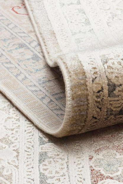 BBL 02 BEIGE  - BABIL - Yumuşak Dokulu Vintage Esintilere Sahip Over-dyed Sık Dokuma Salon Halısı