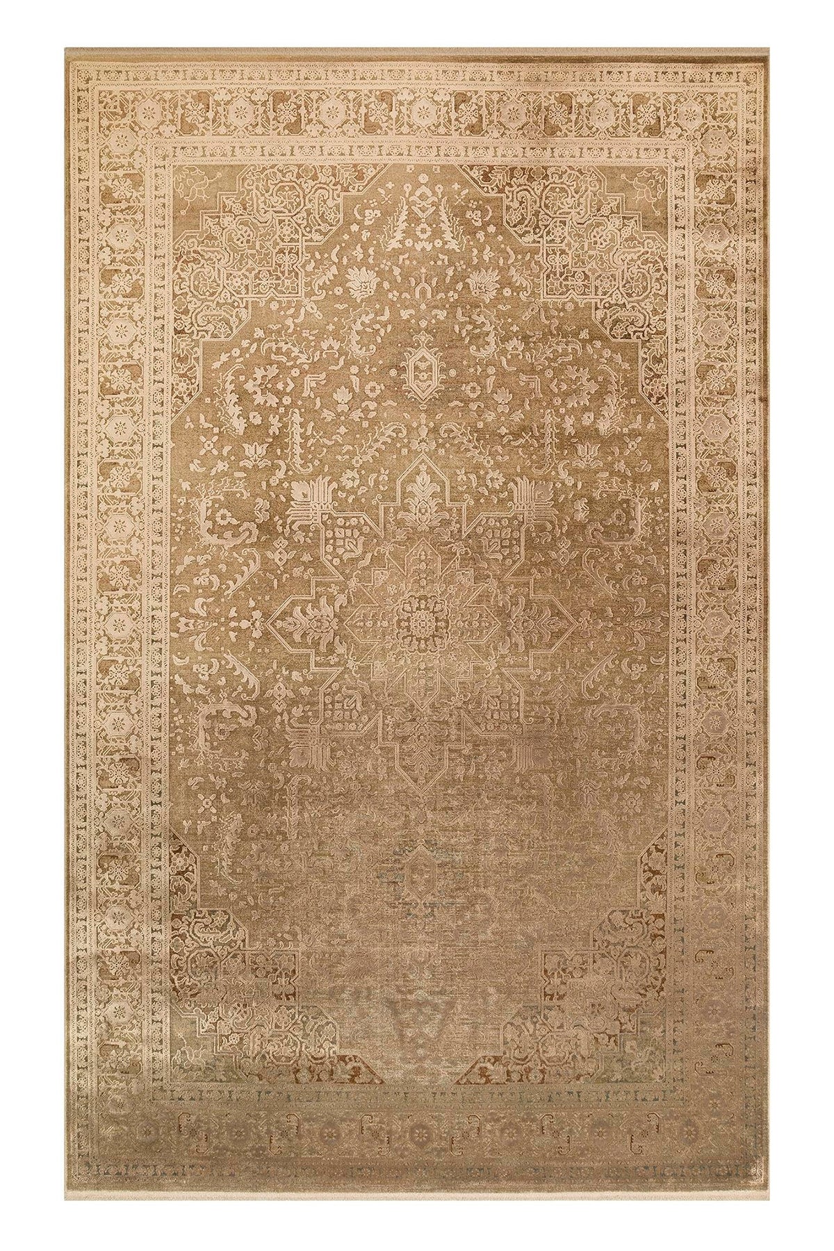 BBL 02 BRONZE  - BABIL - Yumuşak Dokulu Vintage Esintilere Sahip Over-dyed Sık Dokuma Salon Halısı