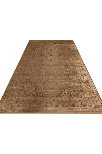 BBL 02 BRONZE  - BABIL - Yumuşak Dokulu Vintage Esintilere Sahip Over-dyed Sık Dokuma Salon Halısı
