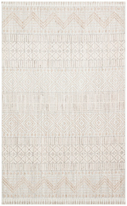 CZY 02 GREY BEIGE  - COZY - Hav Toz Vermez Modern Örgü Dokuma Makine Halısı