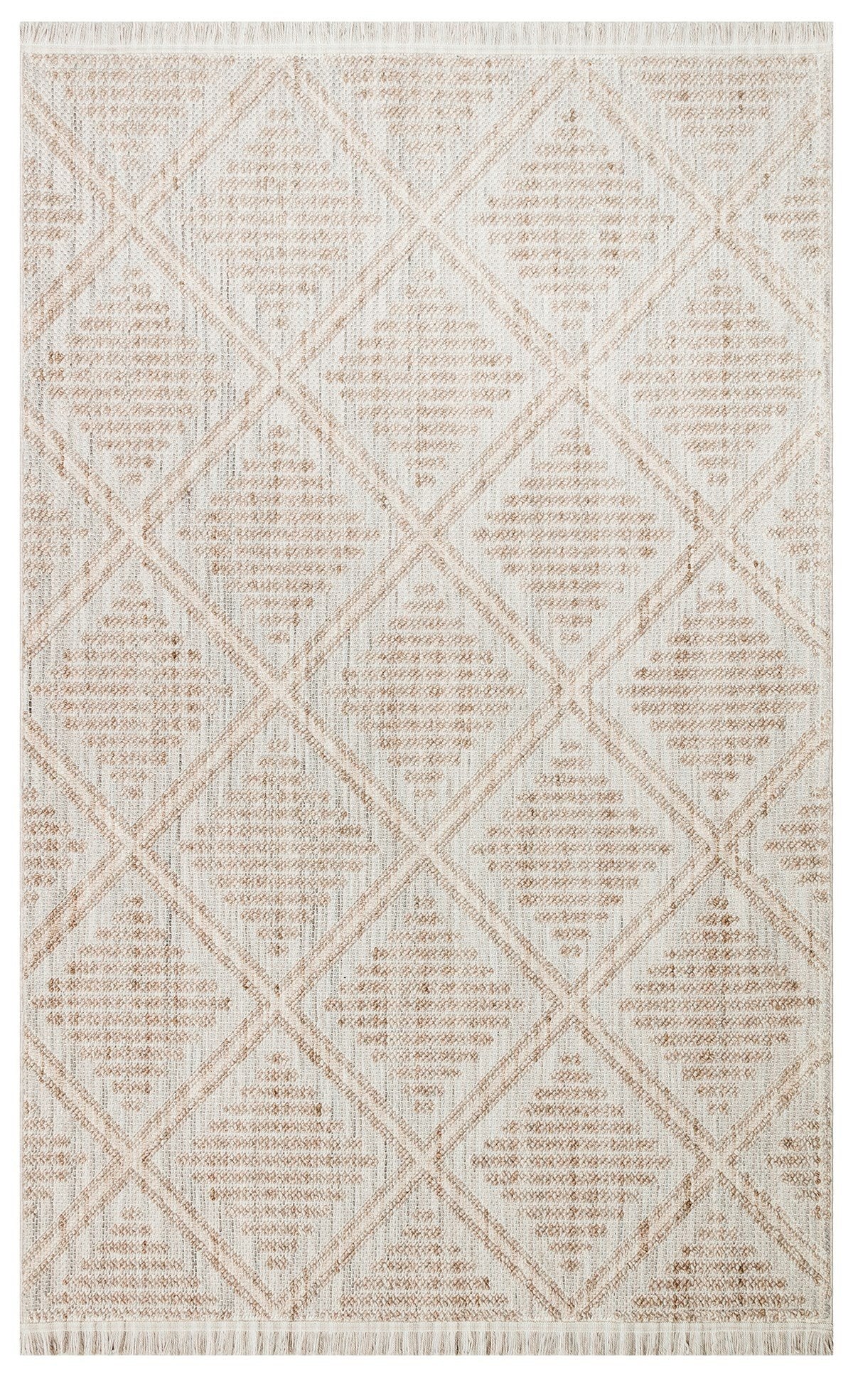 CZY 03 GREY BEIGE  - COZY - Hav Toz Vermez Modern Örgü Dokuma Makine Halısı