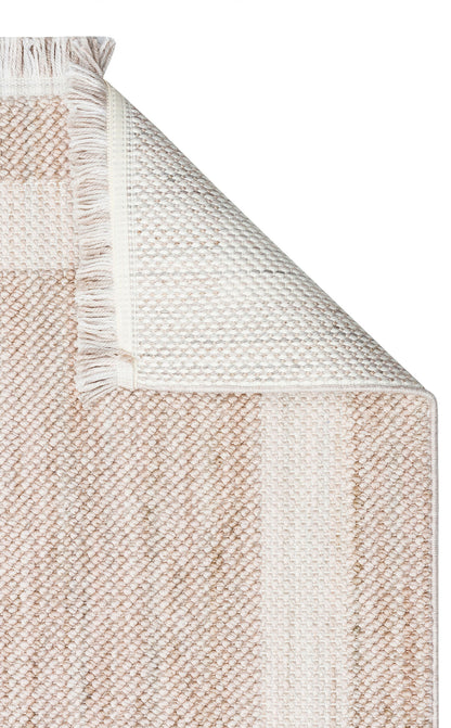 CZY 05 BEIGE  - COZY - Hav Toz Vermez Modern Örgü Dokuma Makine Halısı