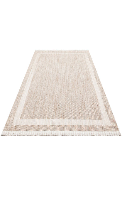 CZY 05 BEIGE  - COZY - Hav Toz Vermez Modern Örgü Dokuma Makine Halısı