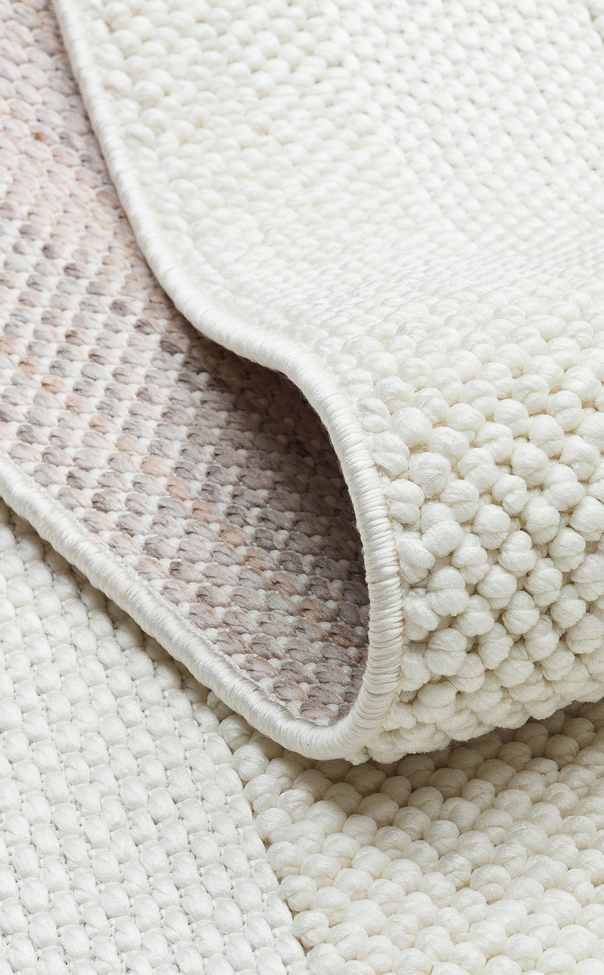 CZY 05 CREAM  - COZY - Hav Toz Vermez Modern Örgü Dokuma Makine Halısı