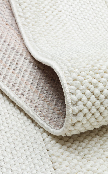 CZY 05 CREAM  - COZY - Hav Toz Vermez Modern Örgü Dokuma Makine Halısı