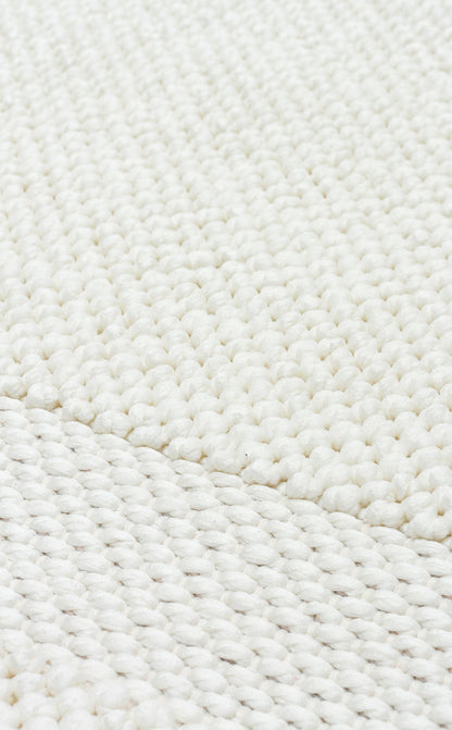 CZY 05 CREAM  - COZY - Hav Toz Vermez Modern Örgü Dokuma Makine Halısı