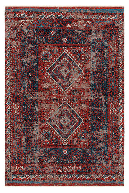 AND 02 MULTY  - ANADOLU KILIM - Anadolu Antik Desenli Yıkanabilir Kaymaz Tabanlı Etnik Kilim