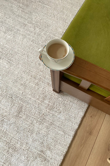 Truva 6631 Krem - Modern Akrilik Salon Halısı