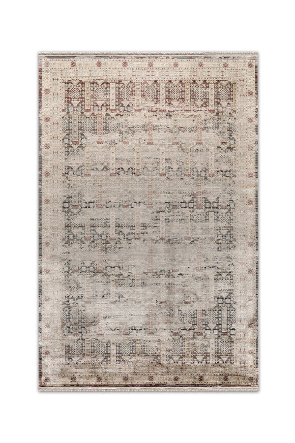 Degrade Alina DG03A Gri Vintage Salon ve Oturma Odası Halısı