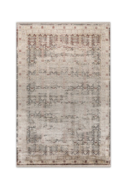 Degrade Alina DG03A Gri Vintage Salon ve Oturma Odası Halısı