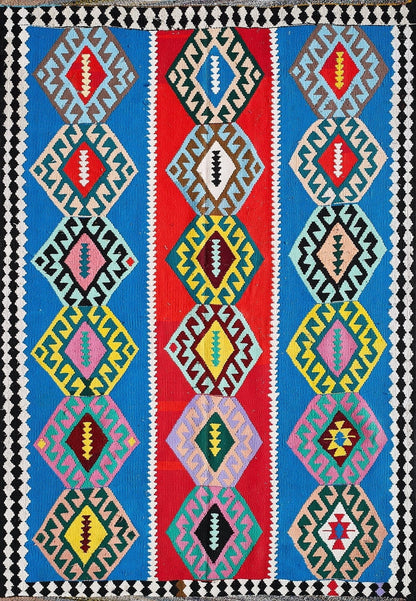 Empera Halı Antik Kilim E0530 - Anadolu Etnik Desenli El Dokuması Kilim