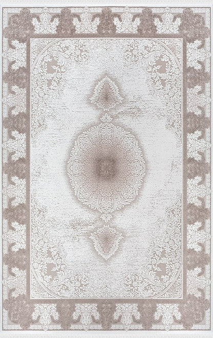 Arden 79423-082 Modern Desenli Gri Akrilik Makine Halısı