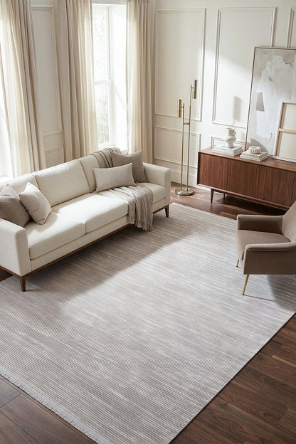 KOZA HALI ARİS 46164B-GRİ Modern Akrilik Halı – Yumuşak Geçişli Şık Salon ve Oturma Odası Halısı
