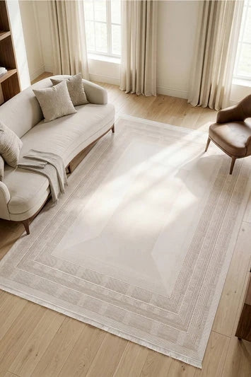 KOZA HALI ARİS A6049C Vizon Modern Akrilik Halı – Yumuşak Geçişli Şık Salon ve Oturma Odası Halısı