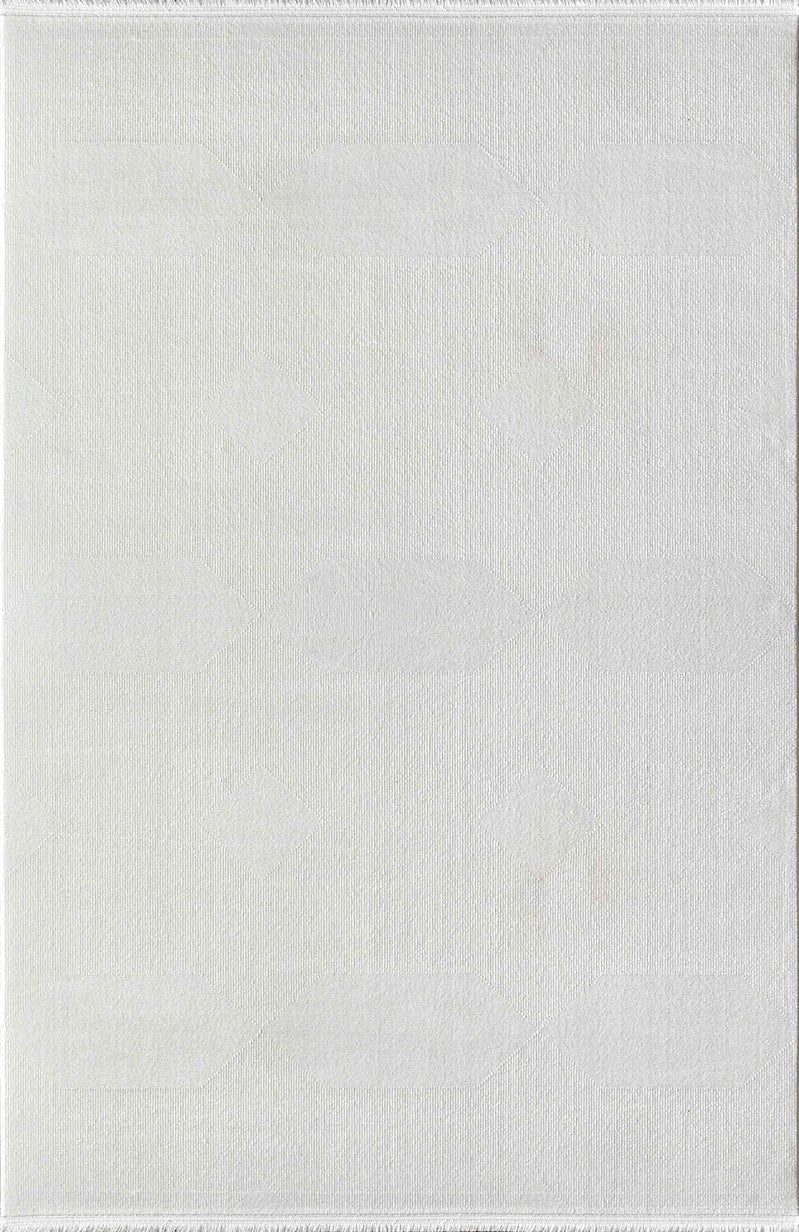 Arles FJ01A Akrilik Modern Halı %100 Pamuk Taban Saçaklı Salon Oturma Odası Halısı