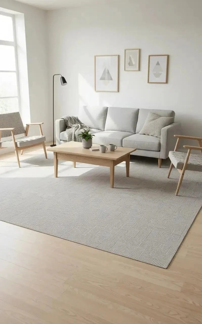 Lara 68931-70 Hav Toz Vermez Yumuşak Dokulu Etnik Desenlere Sahip Modern Halı
