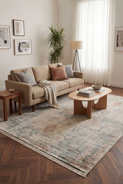 Degrade Viora DG07A Kahve Vintage Salon ve Oturma Odası Halısı
