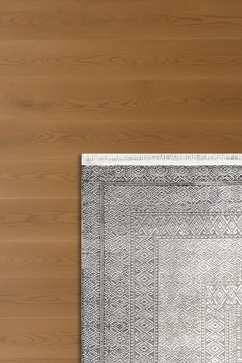 Dore Elara DU05A Antrasit Gri Modern Klasik Salon ve Oturma Odası Halısı