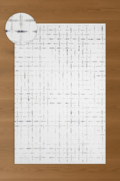 Hermes Fira HU01A Bej Gri Geometik Desenli Halı