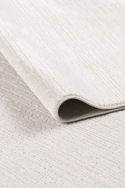 Empera Halı GEMMA 6030 PURE WHİTE Geometrik Desenli Oturma Odası, Antre ve Mutfak Halısı