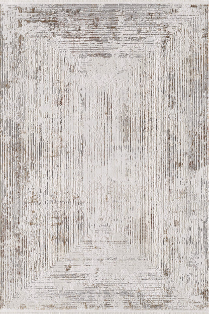 Empera Halı GEMMA 6032 STONE Geometrik Desenli Oturma Odası, Antre ve Mutfak Halısı