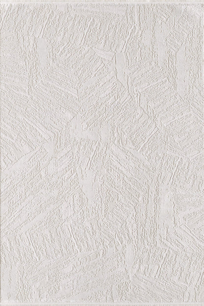 Empera Halı GEMMA 6038 BLANC Geometrik Desenli Oturma Odası, Antre ve Mutfak Halısı