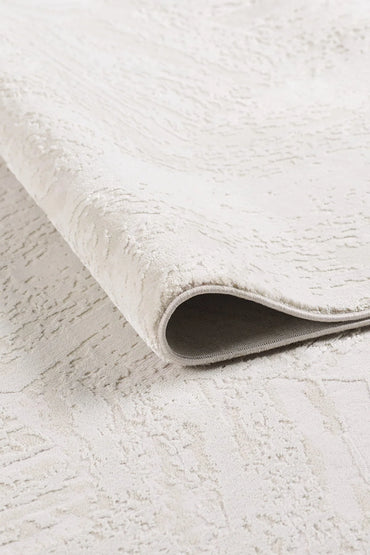 Empera Halı GEMMA 6038 BLANC Geometrik Desenli Oturma Odası, Antre ve Mutfak Halısı