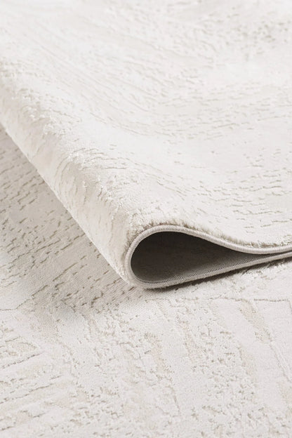 Empera Halı GEMMA 6038 BLANC Geometrik Desenli Oturma Odası, Antre ve Mutfak Halısı