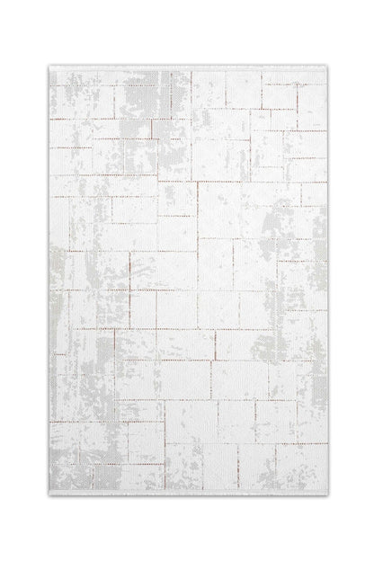 Hermes Nemi HU04A Krem Bej Geometik Desenli Halı