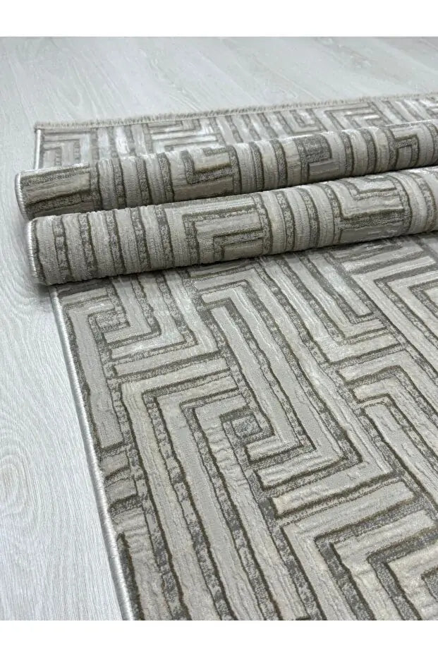 Hermes 1140 Vizon Modern Ve Rahat Oturma Odası İçin Uzun Ömürlü Halı