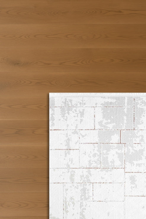 Hermes Nemi HU04A Krem Bej Geometik Desenli Halı