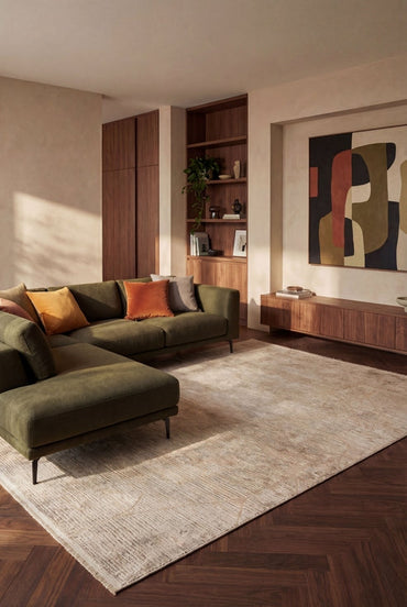 Hisar Soleya HZ03A Krem Modern Salon ve Oturma Odası Halısı