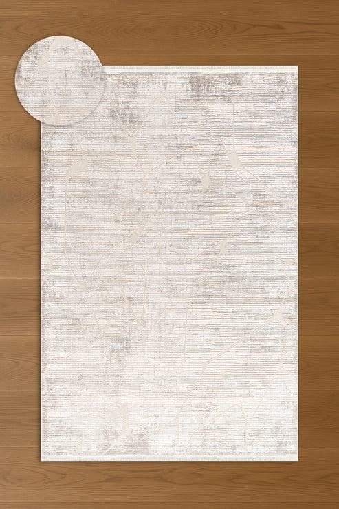 Hisar Soleya HZ03A Krem Modern Salon ve Oturma Odası Halısı
