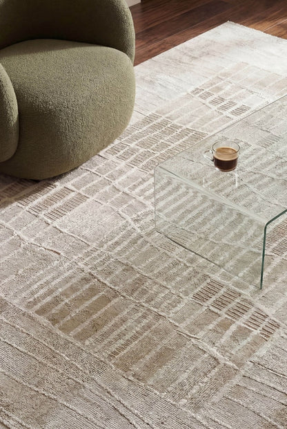 Hisar Veyra HZ08A Kahve Yeşil Modern Klasik Salon ve Oturma Odası Halısı