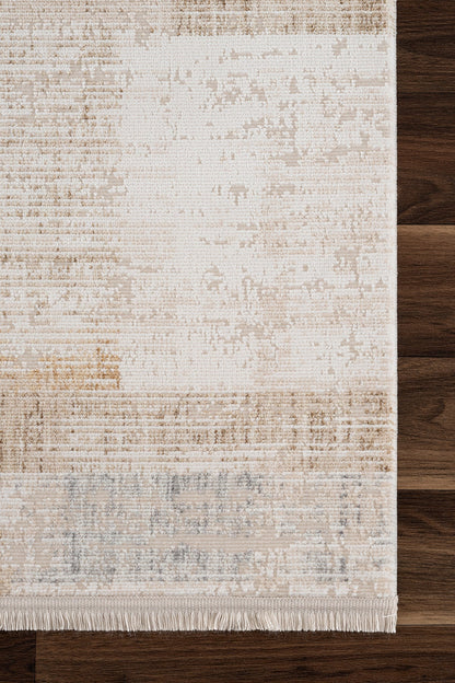 KOZA RUST A123E Modern Viskon Halı – Degrade Renk Geçişli Yumuşak Salon Halısı